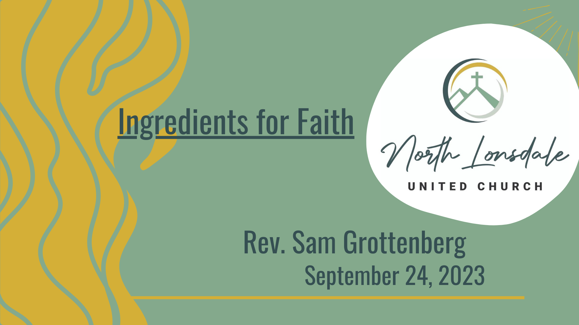Ingredients for Faith